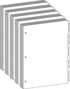 Binder tab sets